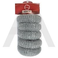 Мочалка металлическая 30г 5шт/уп TEXTOP
