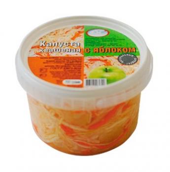 Капуста квашеная с яблоком 700 гр