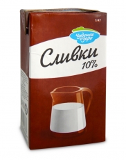 Сливки "Чудское озеро" 1л 10%
