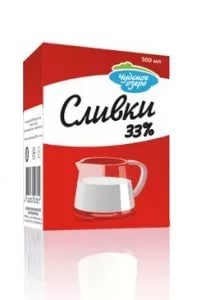 Сливки "Чудское Озеро " 33% 500мл