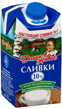Сливки Домик в деревне 10% стерилизованные, 480г