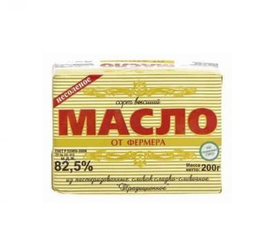 Масло слад/слив. "От фермера" Гост 82,5% , 180гр.