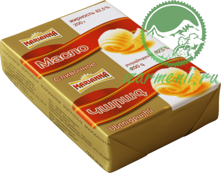 МАСЛО СЛИВОЧНОЕ 82,5% МАРИАННА, 200Г