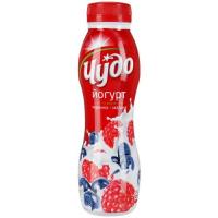 Йогурт Чудо питьевой черника-малина 2,4% 270 г