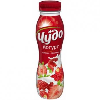 Йогурт Чудо питьевой клубника-земляника 2,4% 270 г