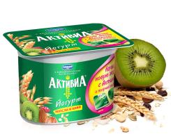Активиа киви и мюсли 3%, 150г...