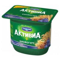 Активиа Черника 5 злаков и льняные семена 2,9%, 150г