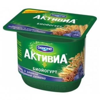 Активиа Черника 5 злаков и льняные семена 2,9%, 150г