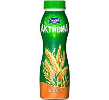 Йогурт Активиа питьевой злаки 2,2% 290 г
