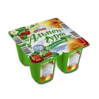 Продукт йогуртн."Альпенгурт фруктовый" 0.1% 100гр земляника-абрикос