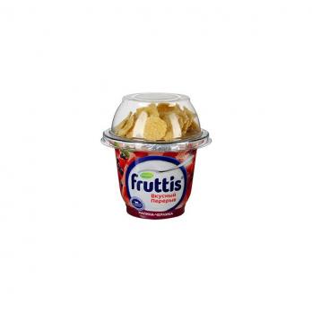 Йогурт. FRUTTIS "Легкий" клуб-землян.с топпером (хлопья кукур.глаз )2.5% 110гр
