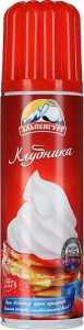 Крем взбитый Альпенгурт "Клубника" сливочн.с аром.клуб 24% 250гр