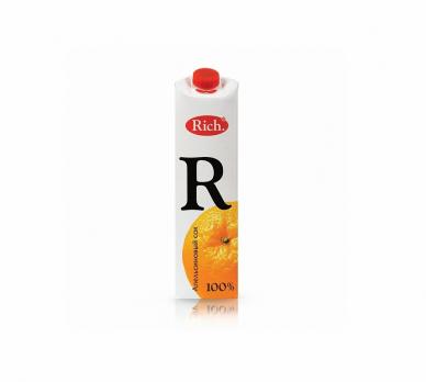 Сок Rich апельсиновый 100% 1л