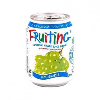 Напиток Fruiting из виноградного сока с цел виногр 238мл ж/б