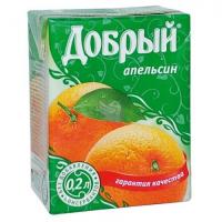Нектар Добрый Апельсин 0.2л (1*27)Нектар Добрый Апельсин 0.2л (1*27)