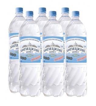 Вода минеральная Липецкий Бювет б/г 1,5л (1*6)