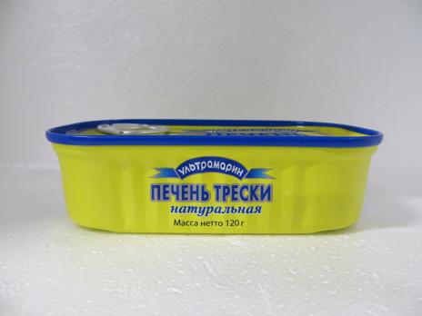 Консервы "Печень трески натур." ж/б 120гр