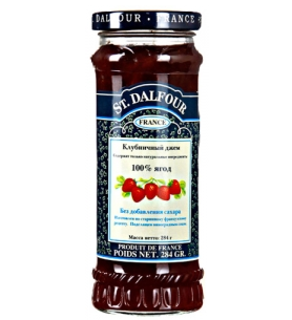 Джем клубничный, 284 г «ST.DALFOUR»