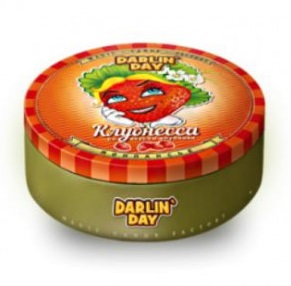 Карамель леденцовая монпансье "Клубнесса" со вкусом клубники 90 грамм