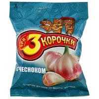Сухарики пшеничные Три корочки с чесноком 40гр