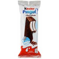 Пирожное Kinder Pingui бисквитное, покрытое шоколадом, с молочной начинкой 30г