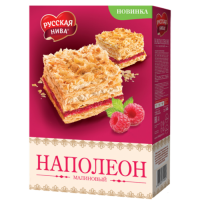 Торт Наполеон Малиновый 340г Русская нива