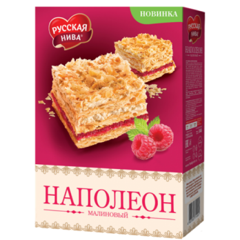 Торт Наполеон Малиновый 340г Русская нива