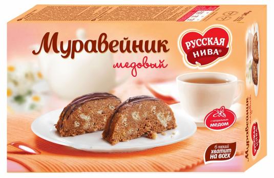 Торт Муравейник Медовый Русская нива 340г