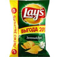 Чипсы Lay's картофельные зеленый лук 225 г