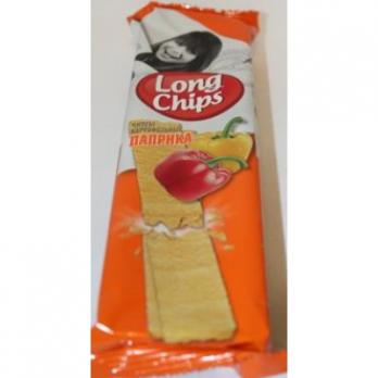 Чипсы " Long Chips" со вкусом паприки 75гр