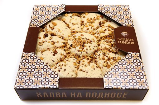 Халва кунжутная с фундуком
