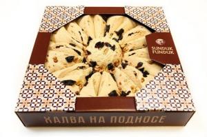 Халва кунжутная с черносливом и грецким орехом