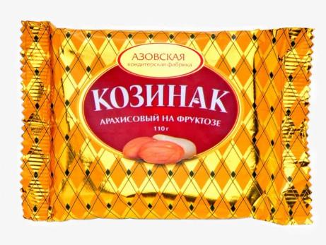 Козинак арахисовый на фруктозе 110гр АзовсаяКФ