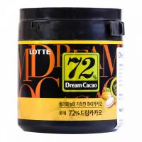Шоколад LOTTE «Dream Cacao», горький (какао 72%), в кубиках, в пластиковой банке, 106 г