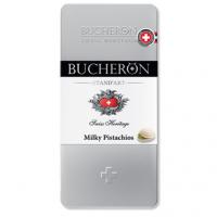 Шоколад молочный Bucheron с фисташками, ж/б, 100г