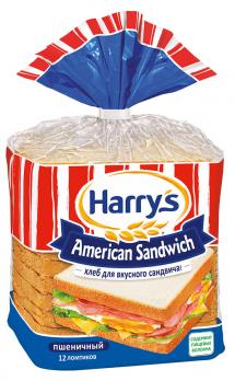 Хлеб Harry's American Sandwich Сандвичный пшеничный 470г