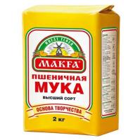 Мука пшеничная Макфа высший сорт 2 кг