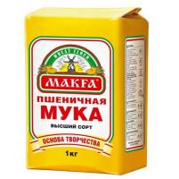 Мука пшеничная Макфа высший сорт 1 кг