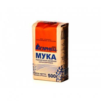 Мука "Гарнец" пшеничная обойная (цельнозерновая) 500гр