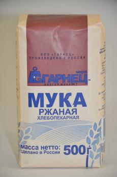 Мука "Гарнец" ржаная хлебопекарная 500гр