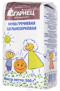 Мука гречневая цельнозерновая 500г