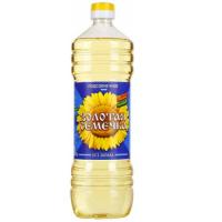 Масло подсолнечное рафинированное Золотая Семечка 1л