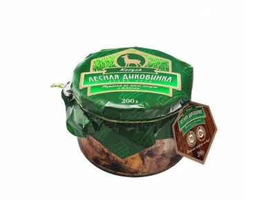 Тушенка из мяса косули с тмином 200 гр.