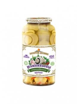 Шампиньоны Золотая Долина маринованные (450 мл)