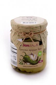 Перец острый в масле 500г. 1*8