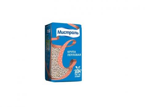 Крупа перловая Мистраль 900г пакет