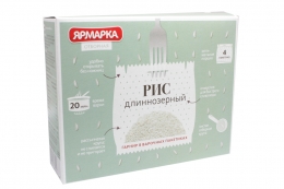 Рис Длиннозерный 4пак*62,5г Ярмарка