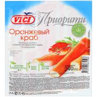 Крабовые палочки охлажденные Vici "Оранжевый краб" в вакууме имитация 240г
