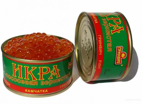 Икра красная лососевая 130гр