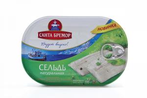 Сельдь атлантическая филе натур.с добав. масла ж/б 190 гр